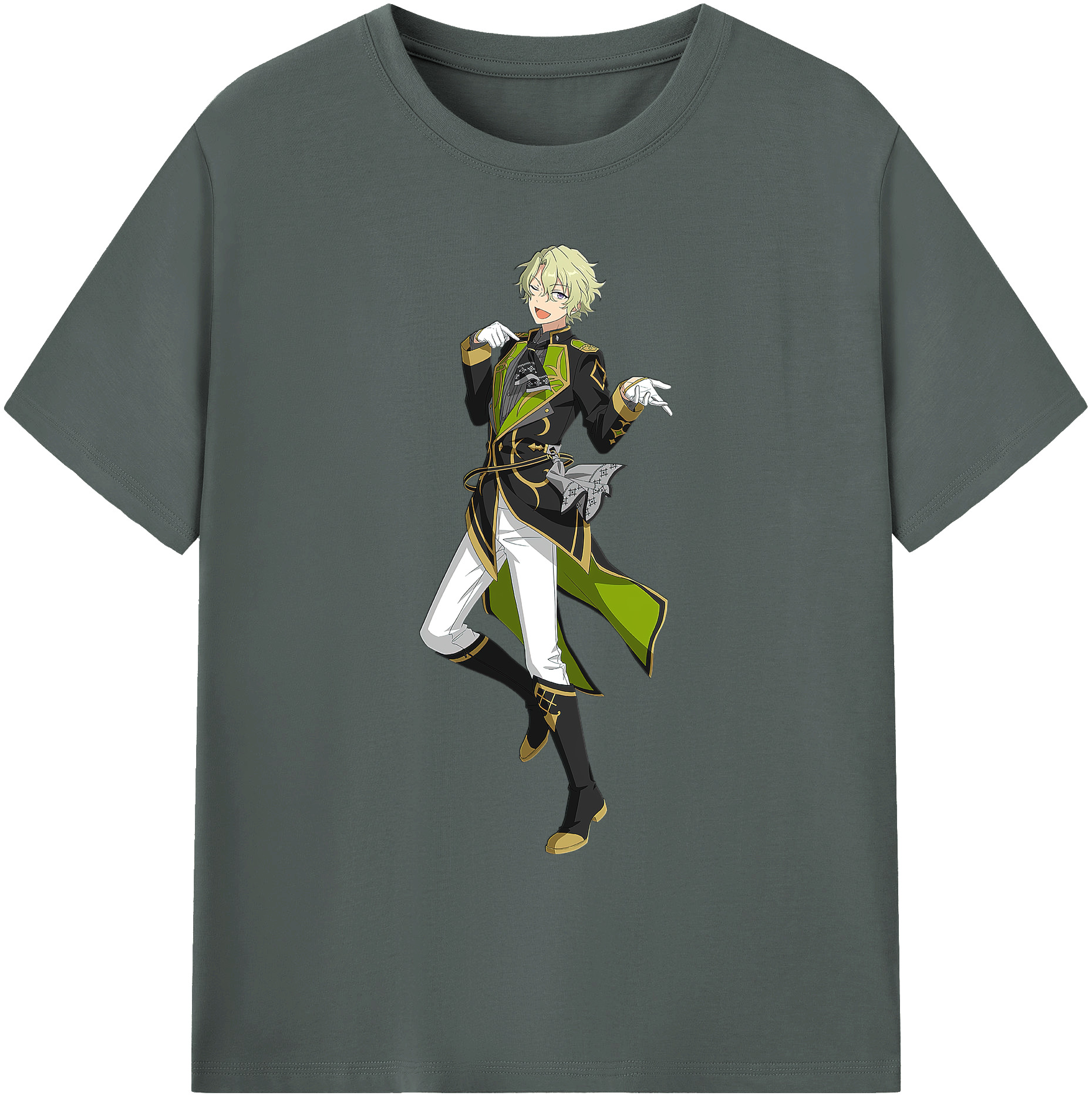 （画像用） あんさんぶるスターズ! Ensemble Stars 綿100％ メンズ半袖Tシャツ｜肌触りやわらか＆通気性